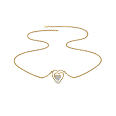 Timeless Loop - Lab Diamond Heart Necklace