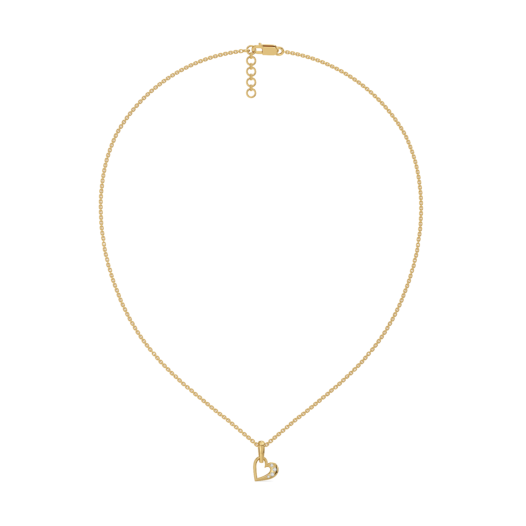 Hearts Unfold - Lab Diamond Pendant Necklace