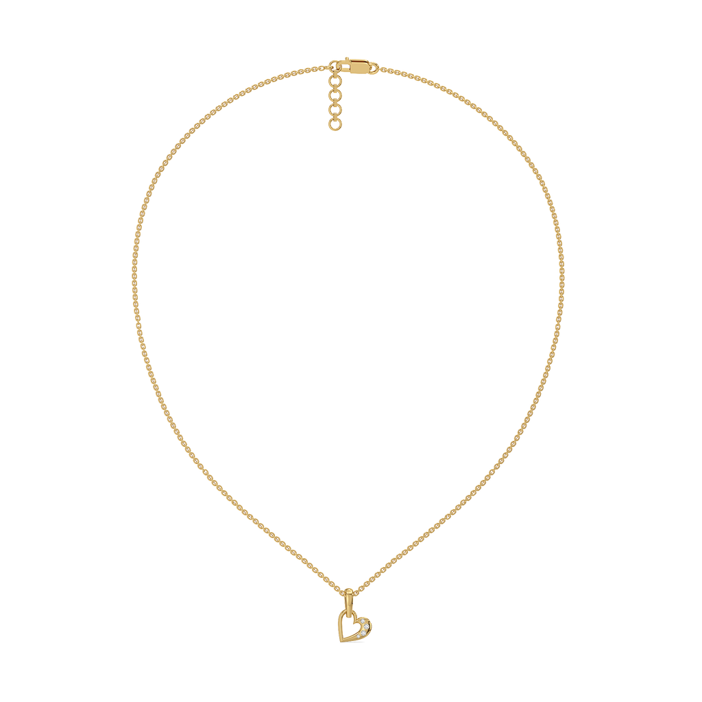 Hearts Unfold - Lab Diamond Pendant Necklace