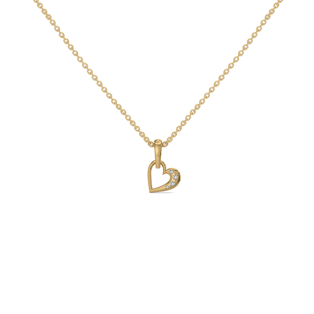 Hearts Unfold - Lab Diamond Pendant Necklace