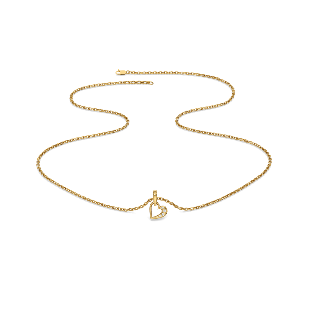Hearts Unfold - Lab Diamond Pendant Necklace