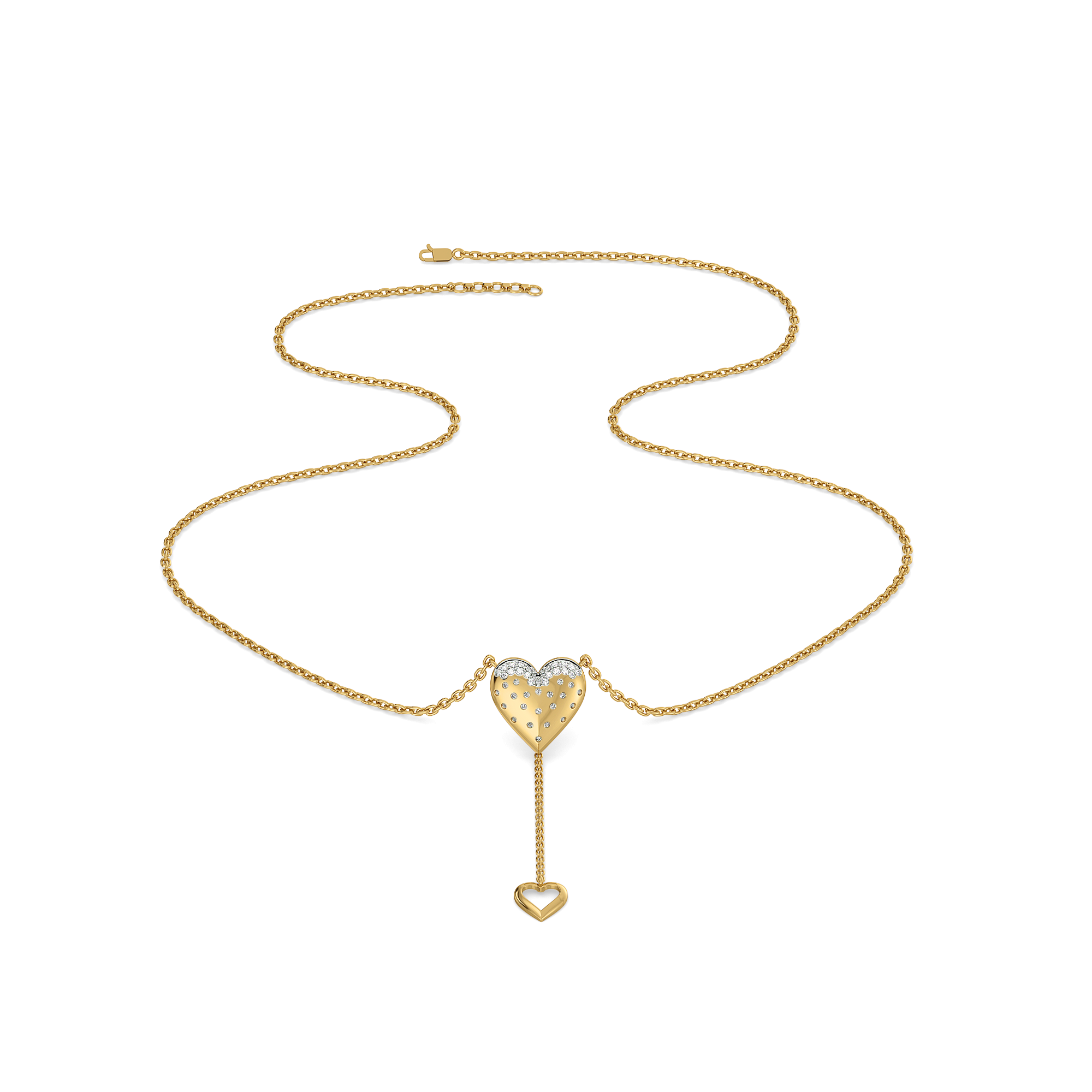 Promise Heart - Lab Diamond Pendant Necklace