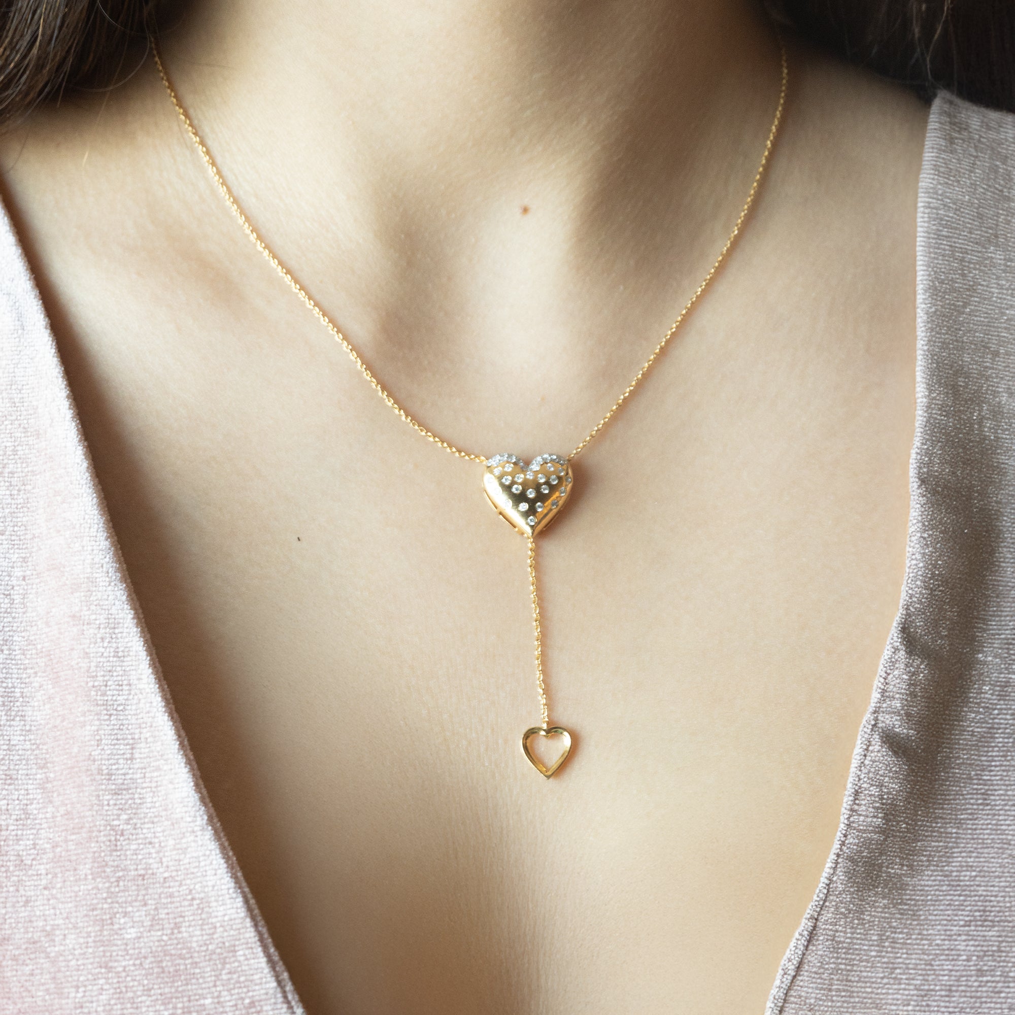 Promise Heart - Lab Diamond Pendant Necklace