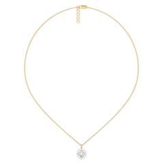 Day bloom - Lab Diamond Solitaire Necklace