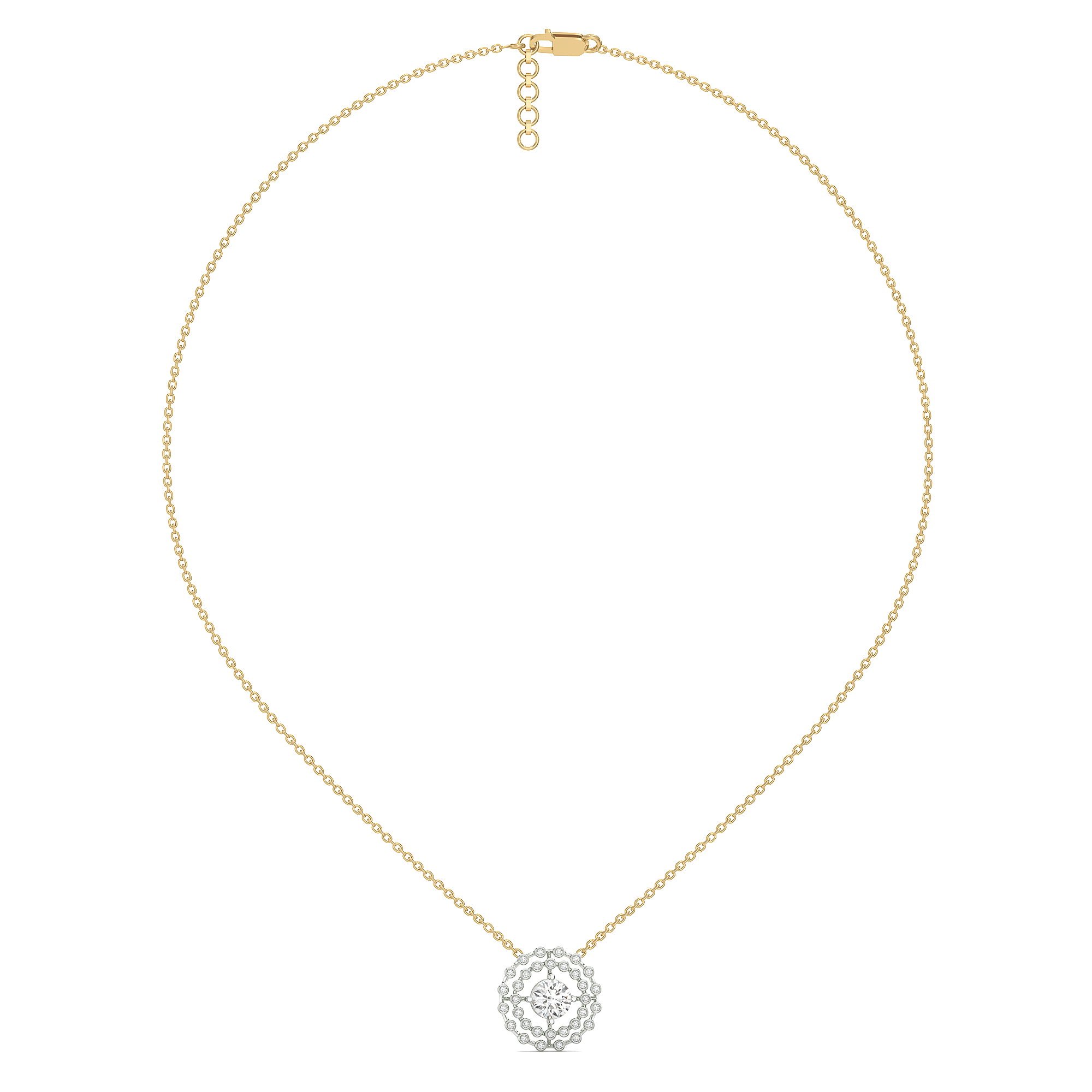 Rain-Dance - Lab Diamond Solitaire Necklace