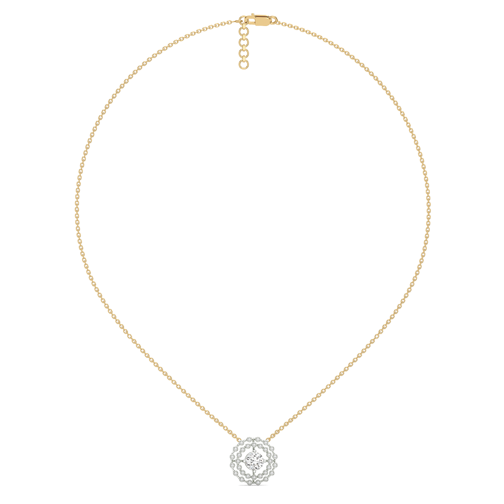 Rain-Dance - Lab Diamond Solitaire Necklace
