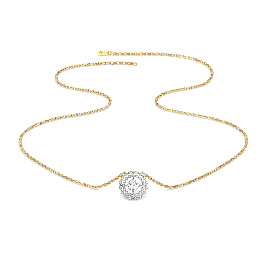 Rain-Dance - Lab Diamond Solitaire Necklace