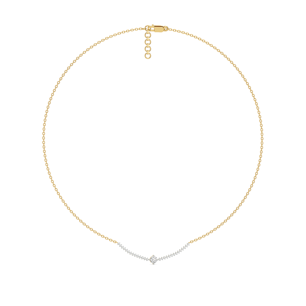 Line of Light - Lab Diamond Solitaire Necklace