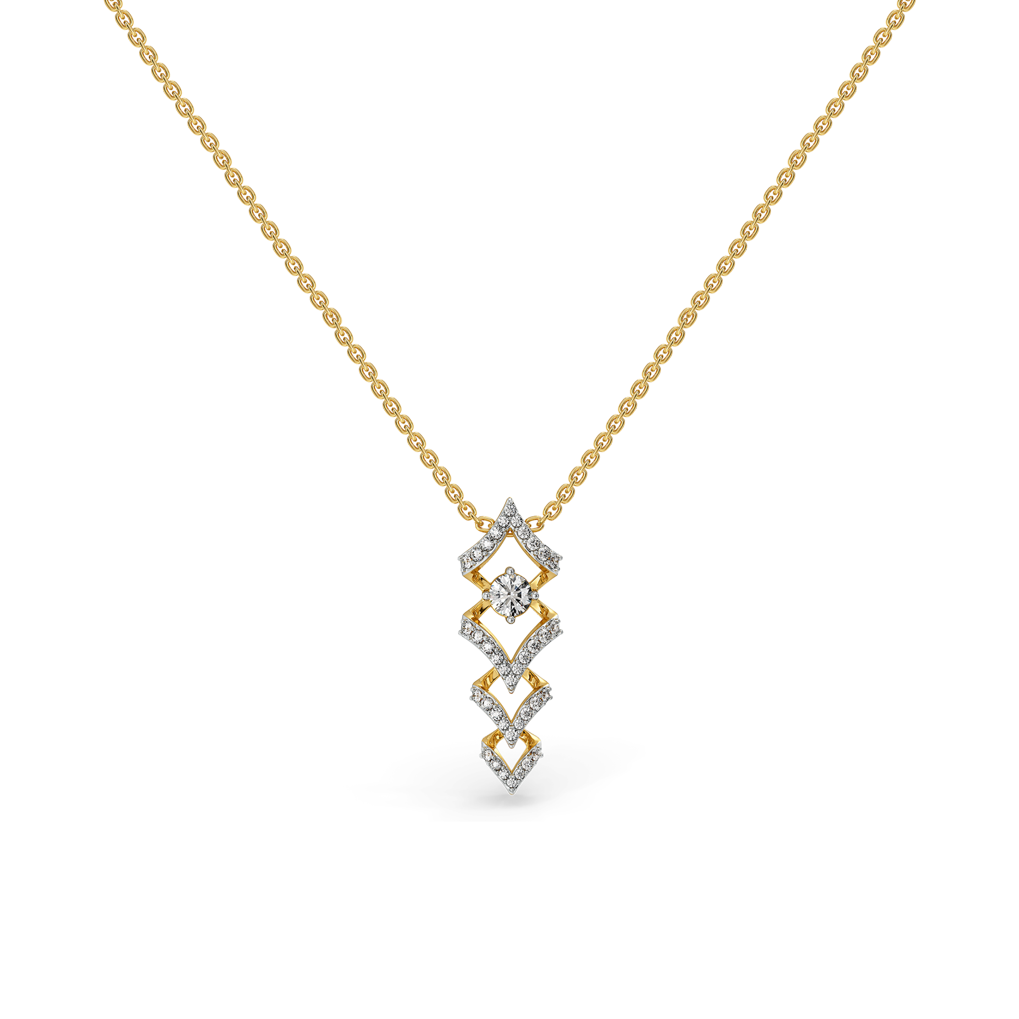 Fierce Aura - Lab Diamond Solitaire Necklace Main image