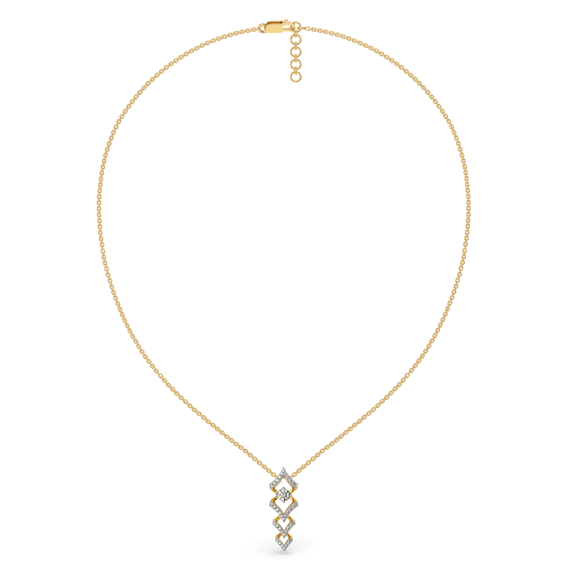 Fierce Aura - Lab Diamond Solitaire Necklace
