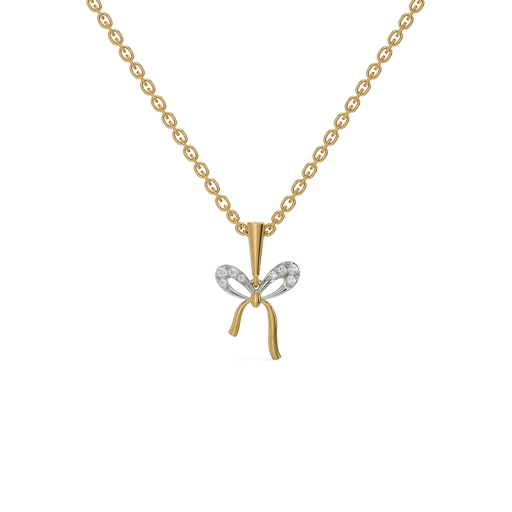 Bow Blush - Lab Diamond Necklace