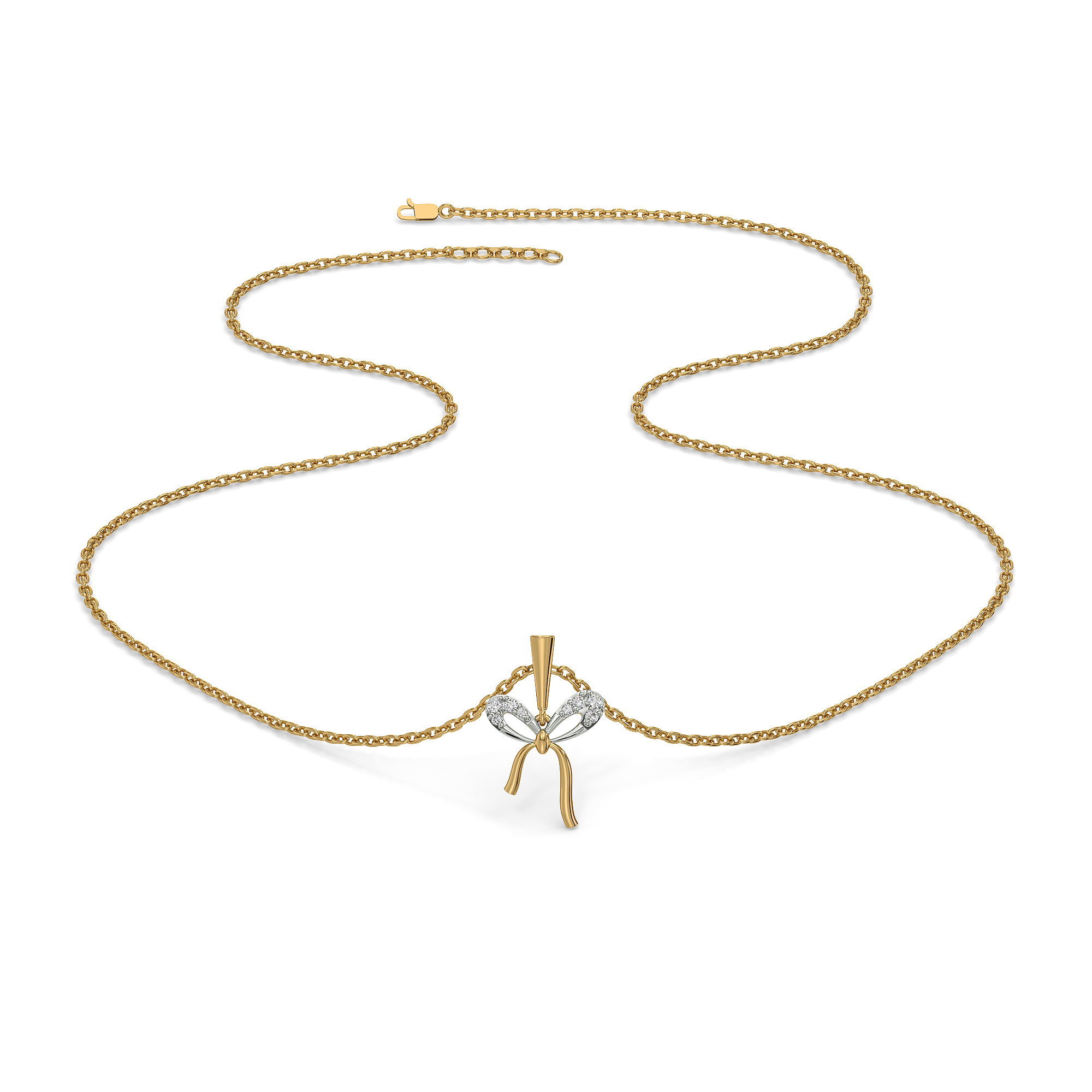 Bow Blush - Lab Diamond Necklace Secondary image