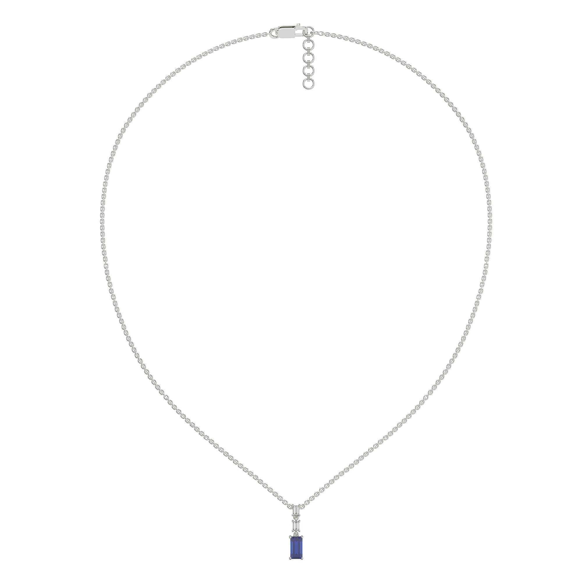 Blue Brilliance - Lab Diamond Necklace