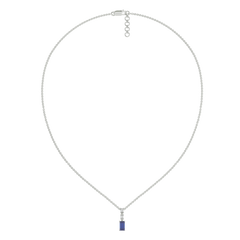 Blue Brilliance - Lab Diamond Necklace