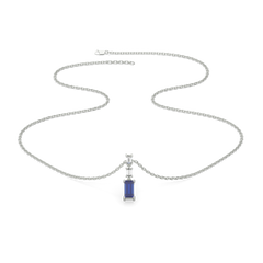 Blue Brilliance - Lab Diamond Necklace