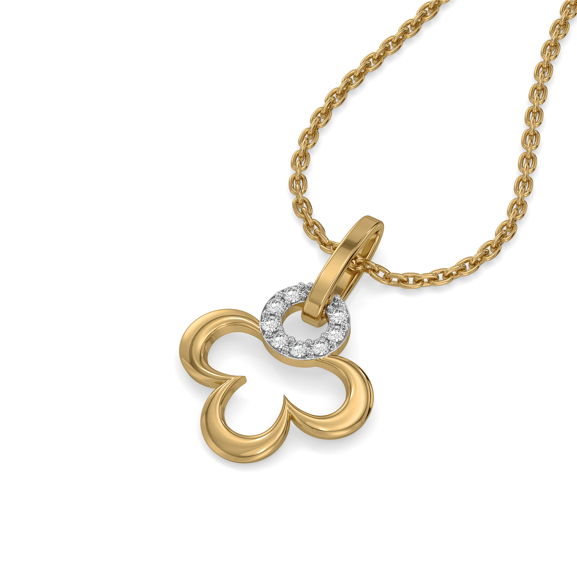 Lucky Bloom - Lab Diamond Pendant Main image