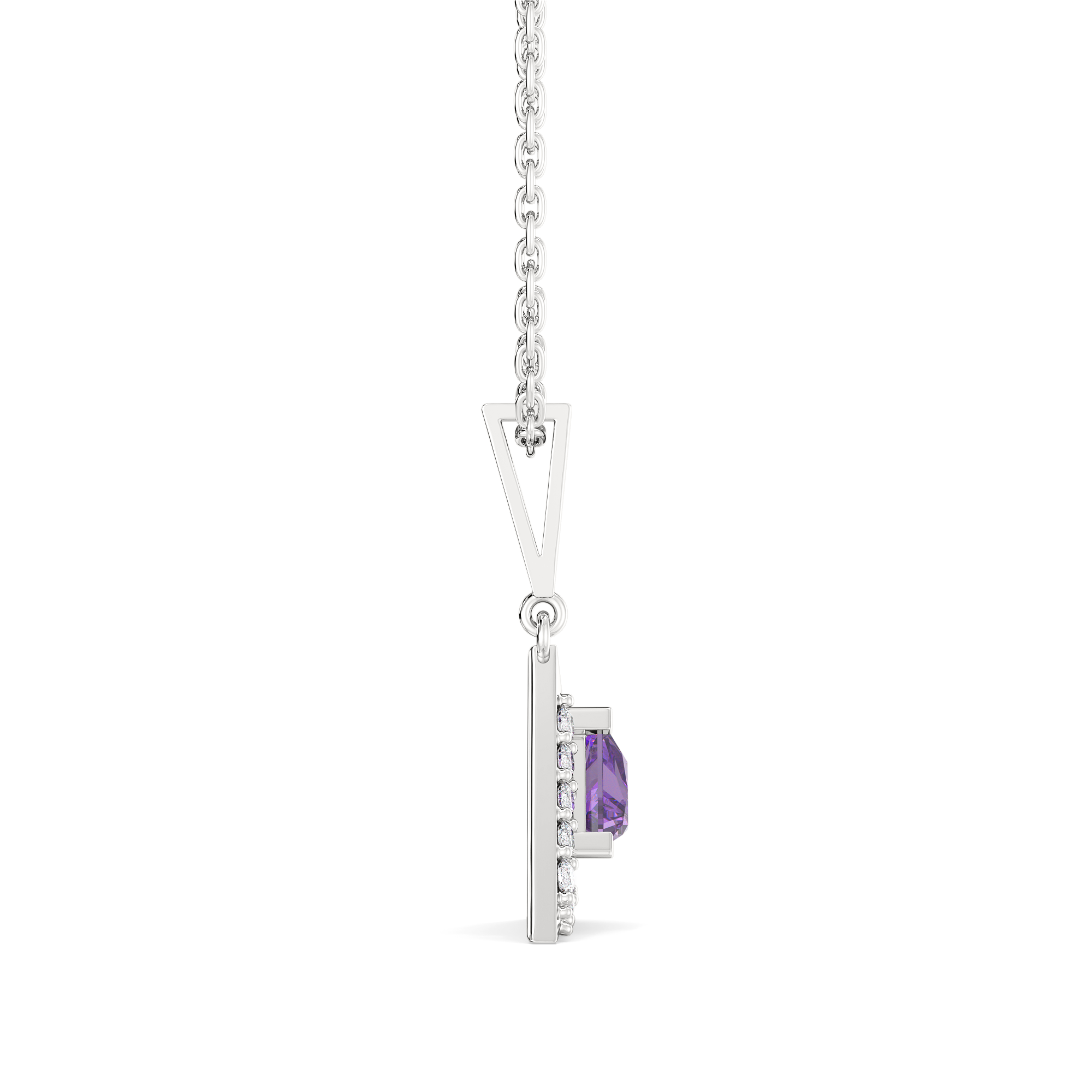 Ultra Violet Glow - Lab Diamond Pendant