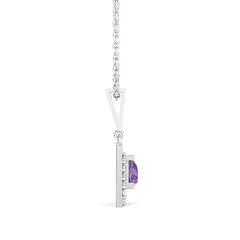 Ultra Violet Glow - Lab Diamond Pendant