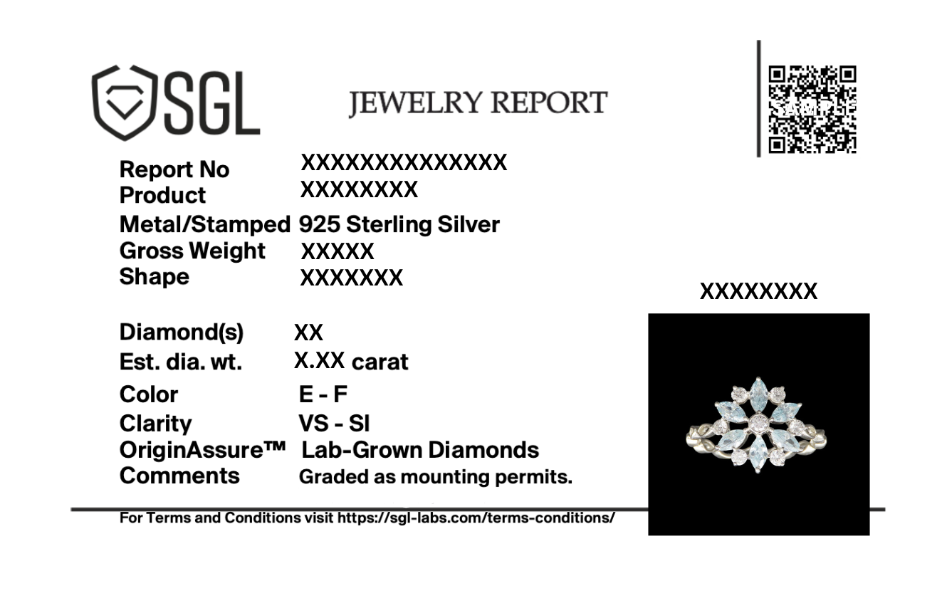 Frosted Flare Snowflake - Lab Diamond Fashion Ring