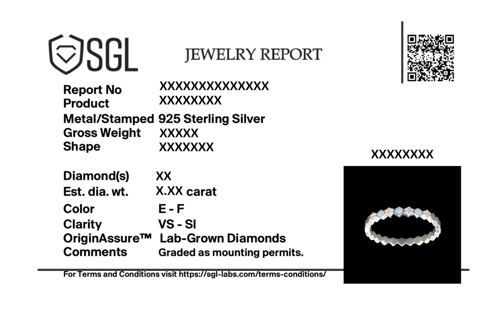 Icy Blue - Lab Diamond Band Ring
