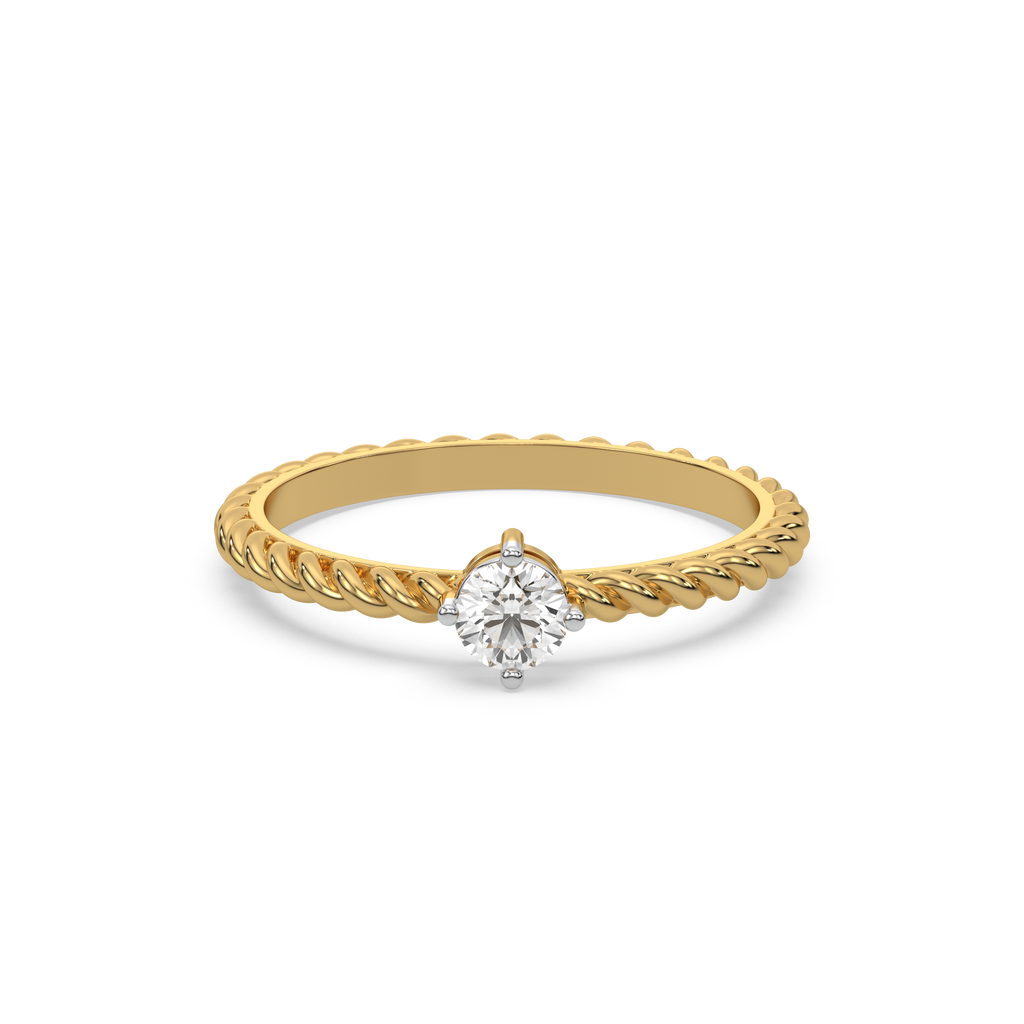 Twist of Fate - Lab Diamond Solitaire Ring