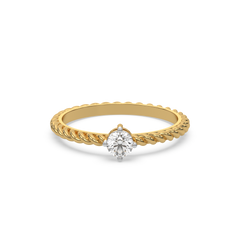 Twist of Fate - Lab Diamond Solitaire Ring