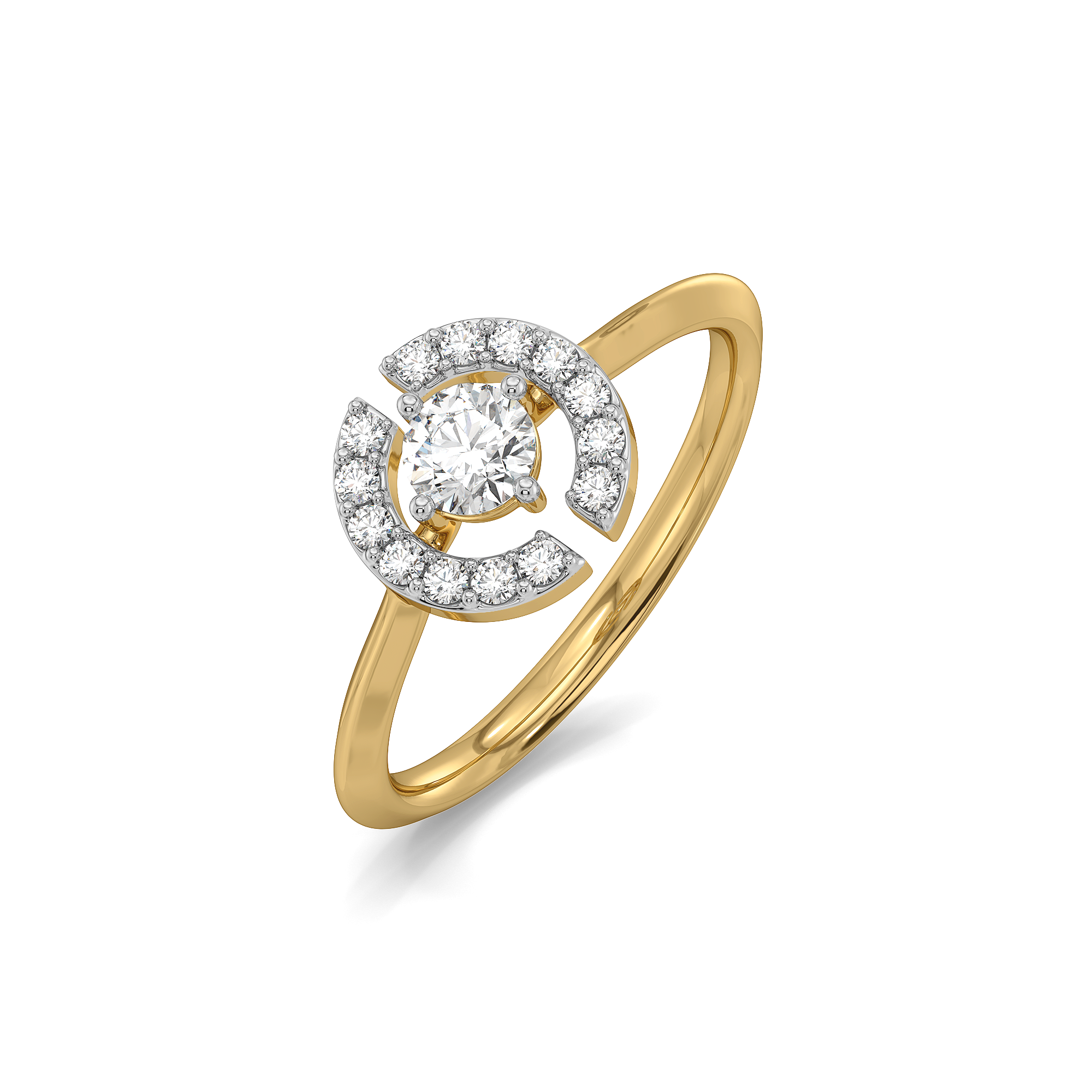 The Diamond Circle - Lab Diamond Solitaire Ring Main image