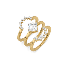 Day bloom - Lab Diamond Stackable Solitaire Ring