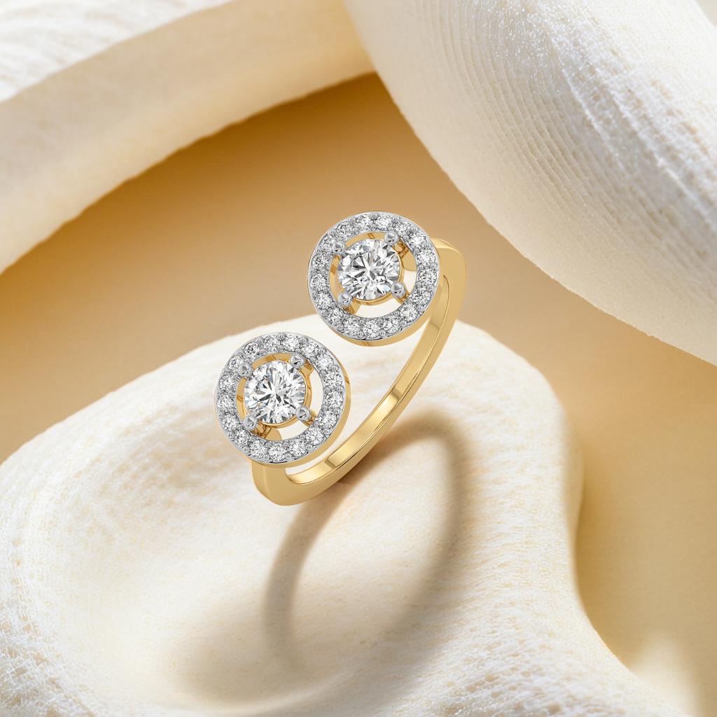 Rain-Dance - Lab Diamond Solitaire Ring Main image