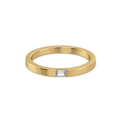 Modern Baguette Band - Lab Diamond Ring