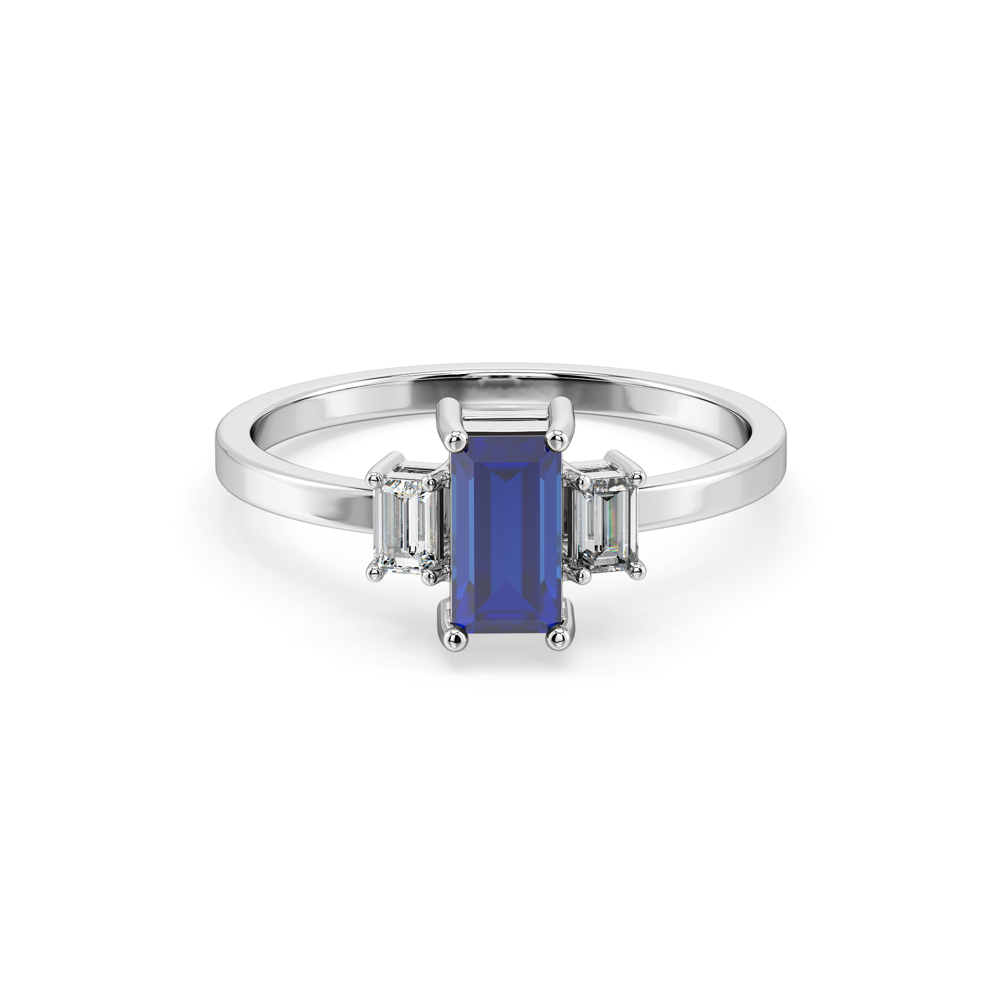 Blue Brilliance - Lab Diamond Ring Secondary image