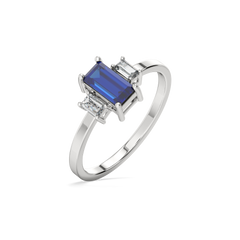 Blue Brilliance - Lab Diamond Ring