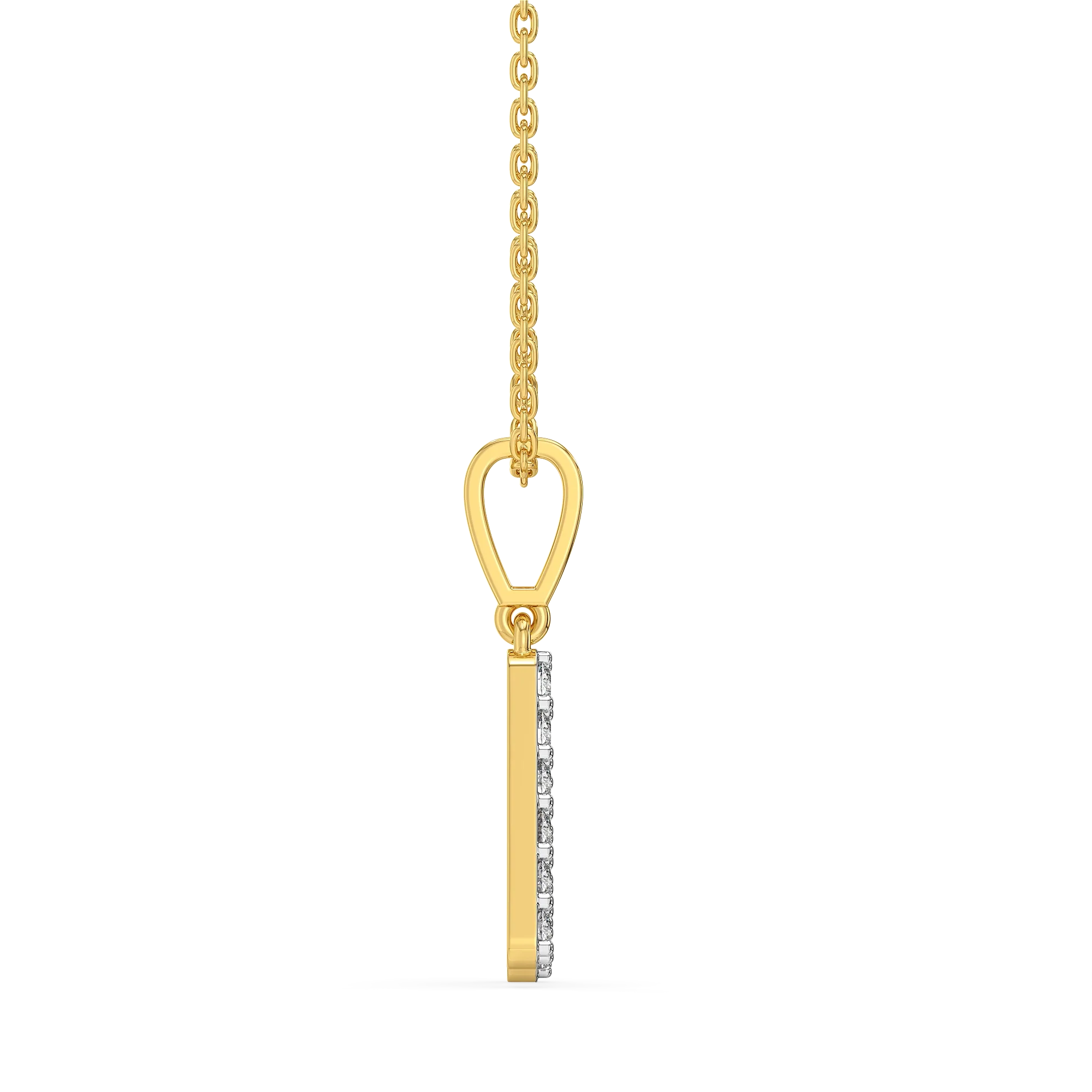 Keep Up K - Lab Diamond Alphabet Pendant