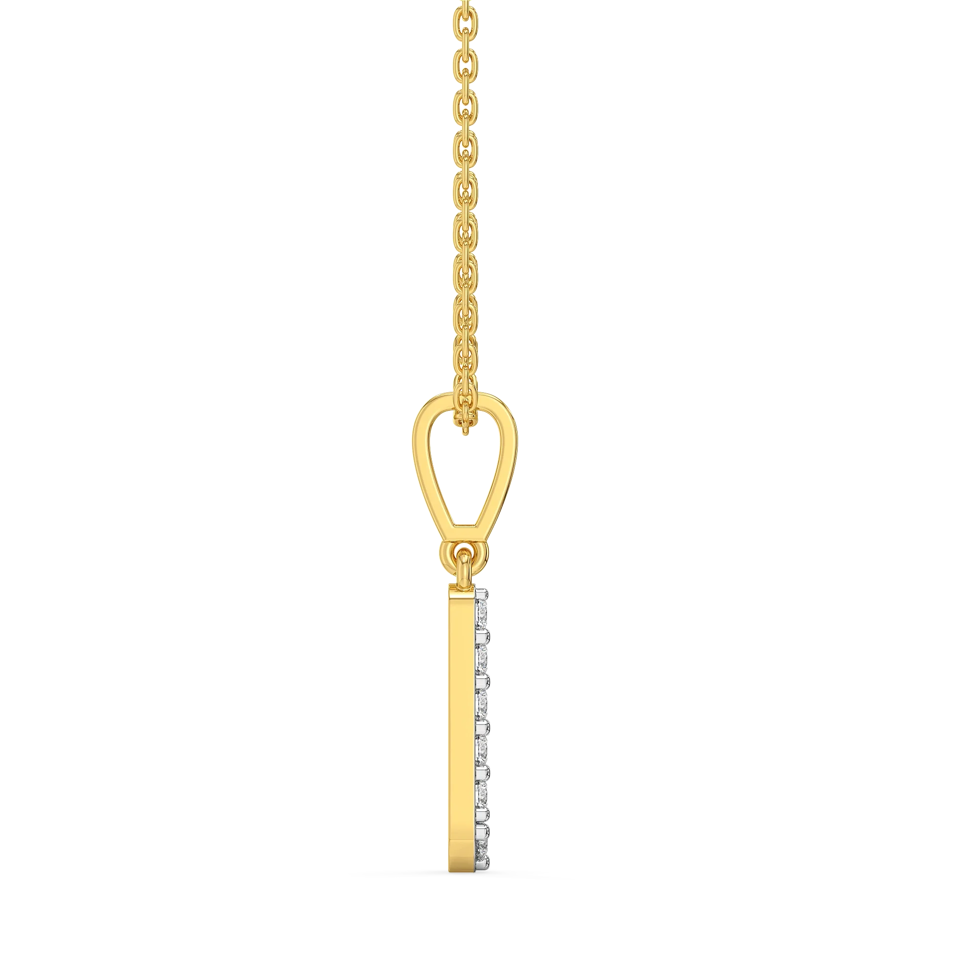 Little Lux L - Lab Diamond Alphabet Pendant