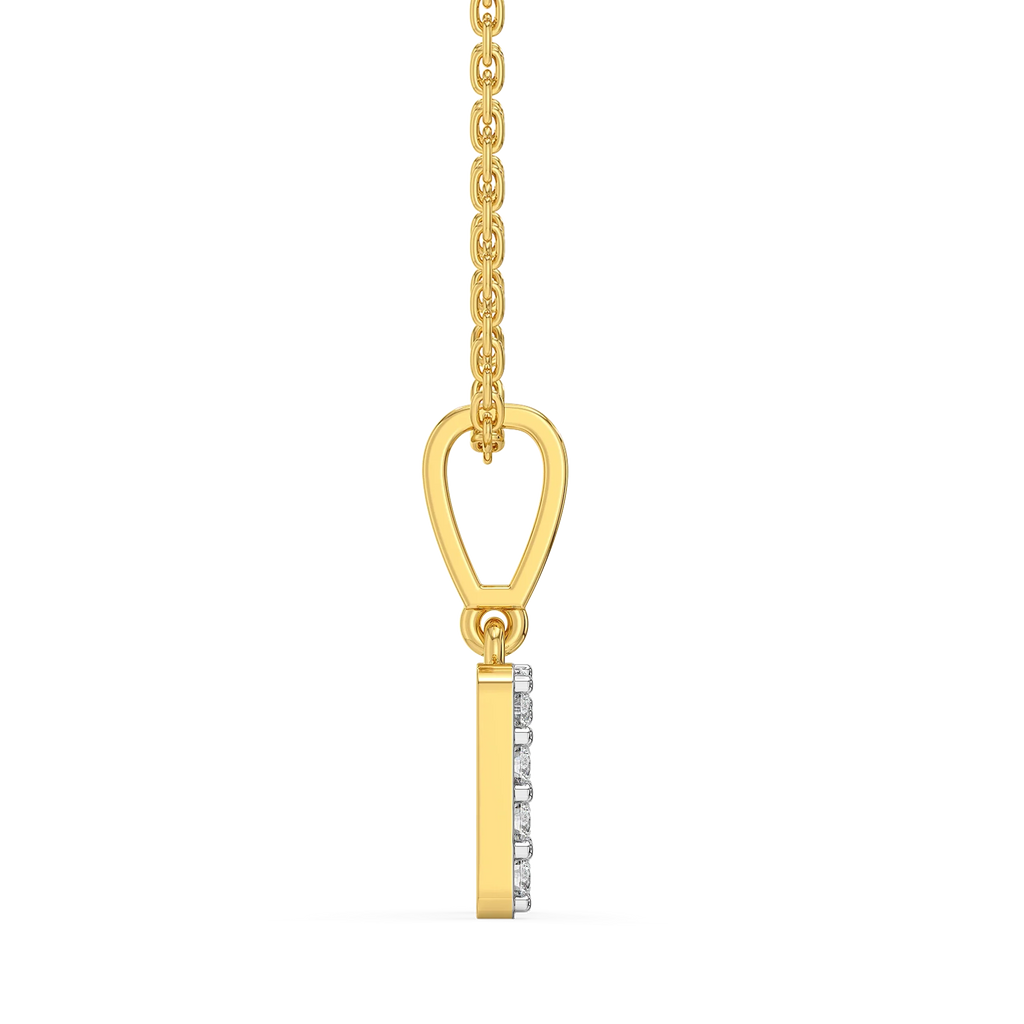 Nailed It N - Lab Diamond Alphabet Pendant