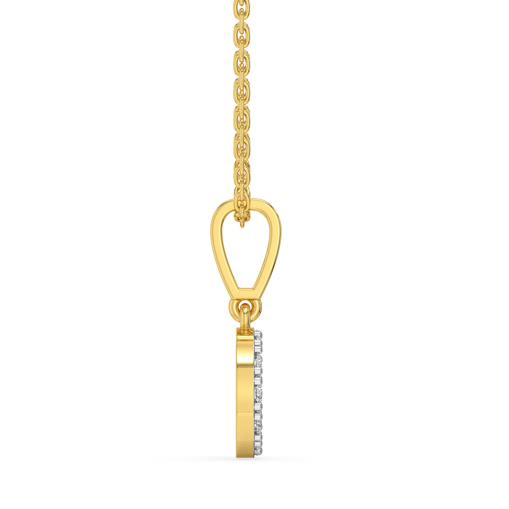 Oh-So O - Lab Diamond Alphabet Pendant