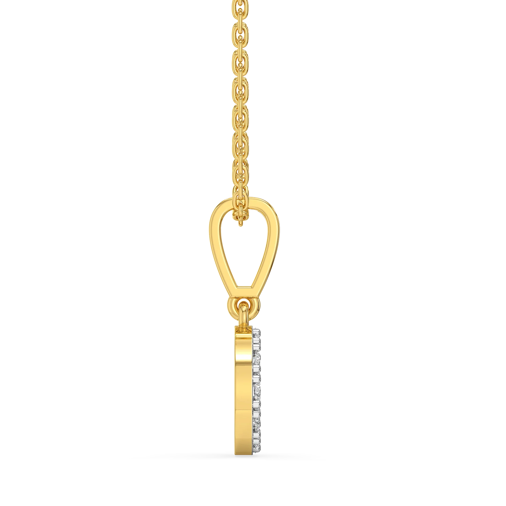 Oh-So O - Lab Diamond Alphabet Pendant