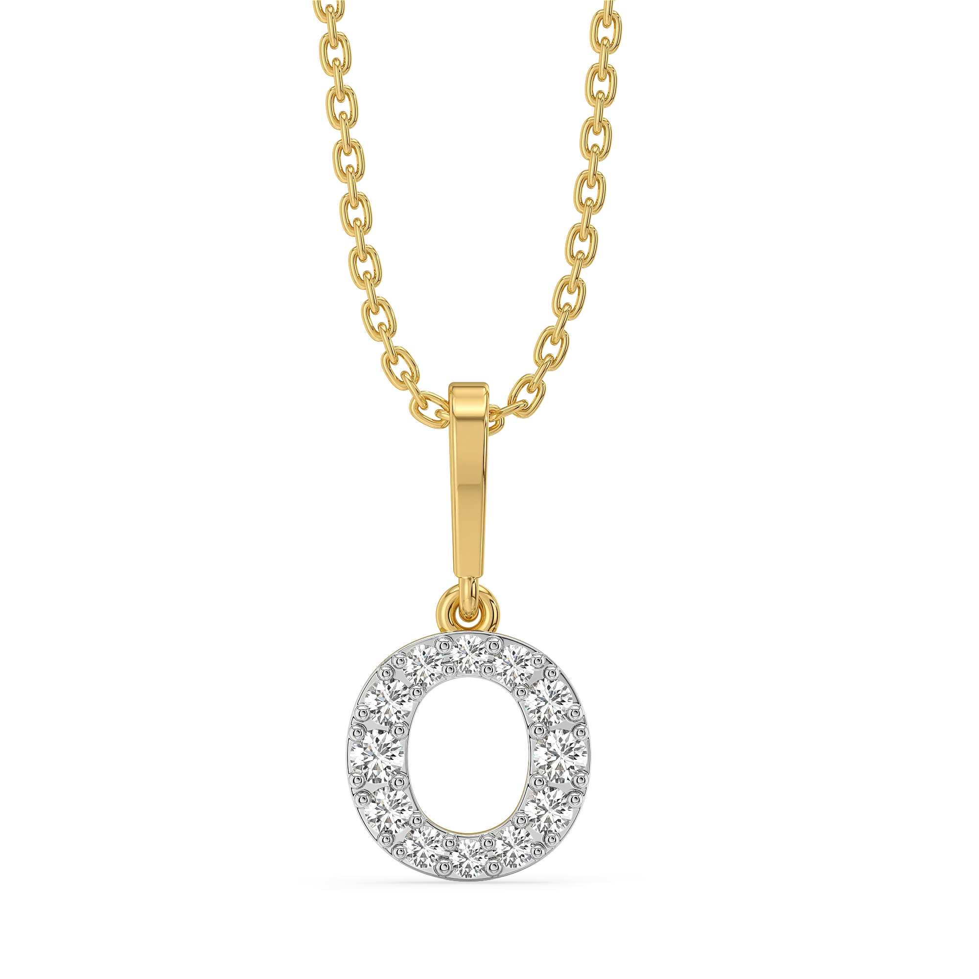 Oh-So O - Lab Diamond Alphabet Pendant Main image