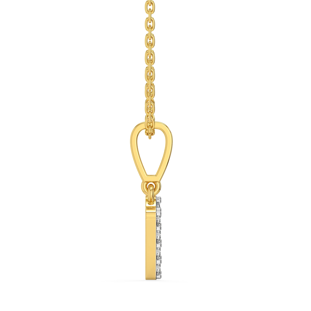 Rockstar R - Lab Diamond Alphabet Pendant