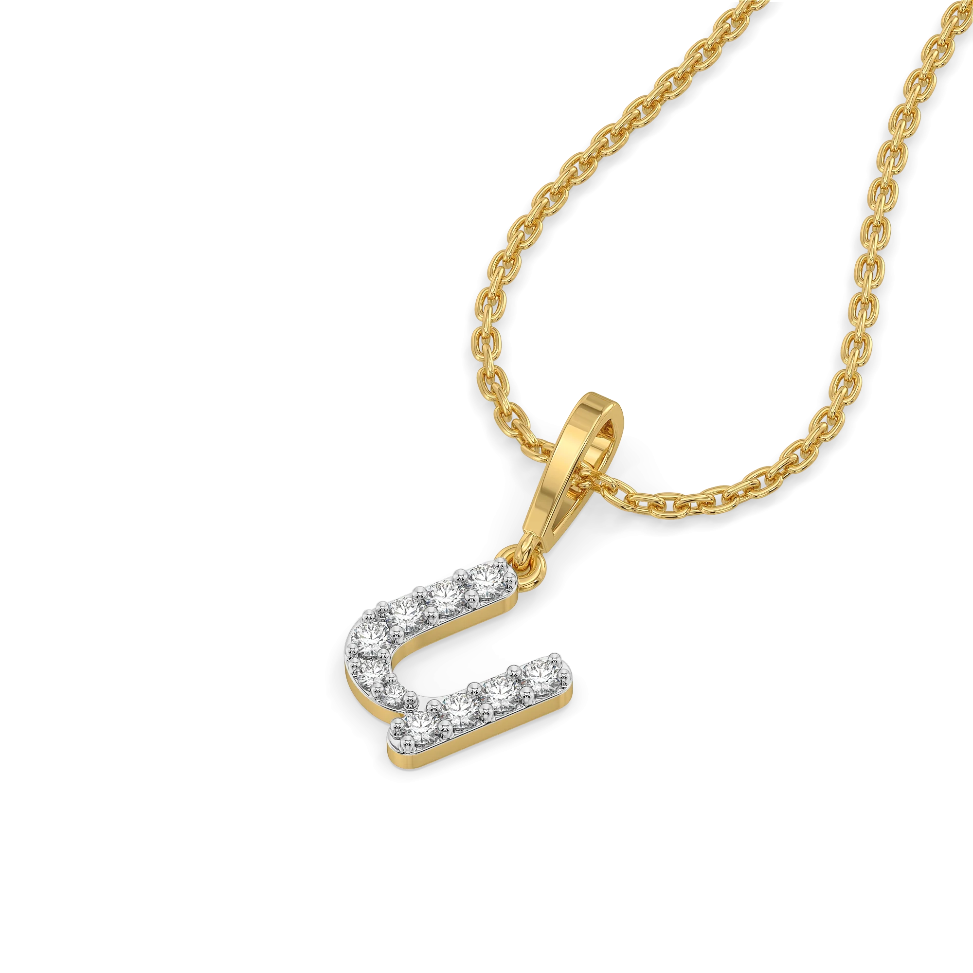 U-nique - Lab Diamond Alphabet Pendant Secondary image