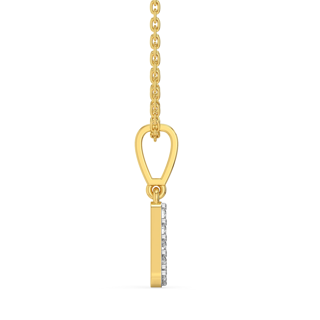 V-ery Cute - Lab Diamond Alphabet Pendant