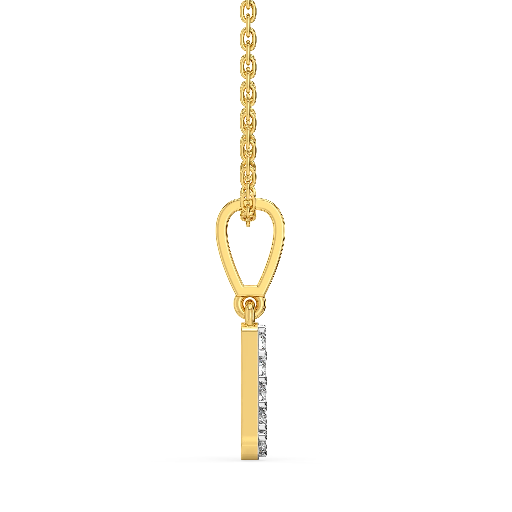 V-ery Cute - Lab Diamond Alphabet Pendant