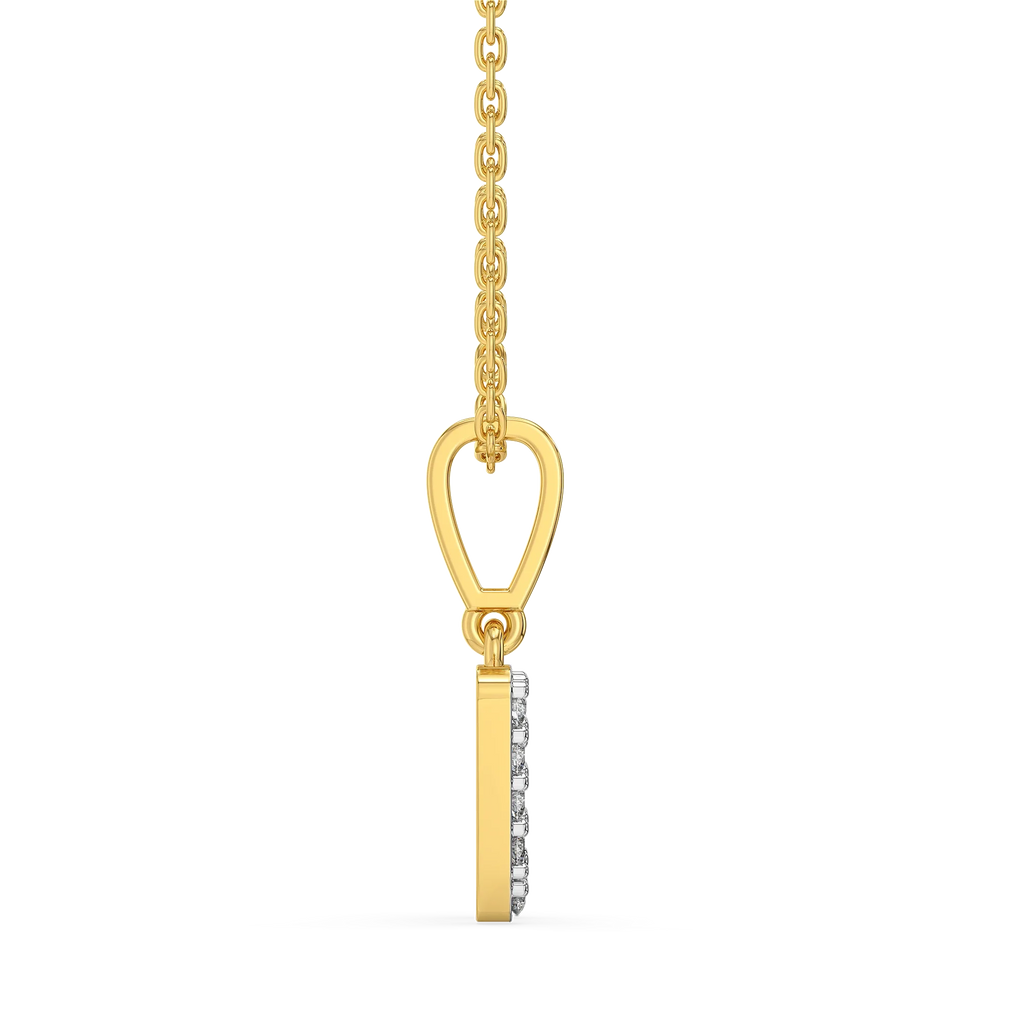Wink of W-itty - Lab Diamond Alphabet Pendant