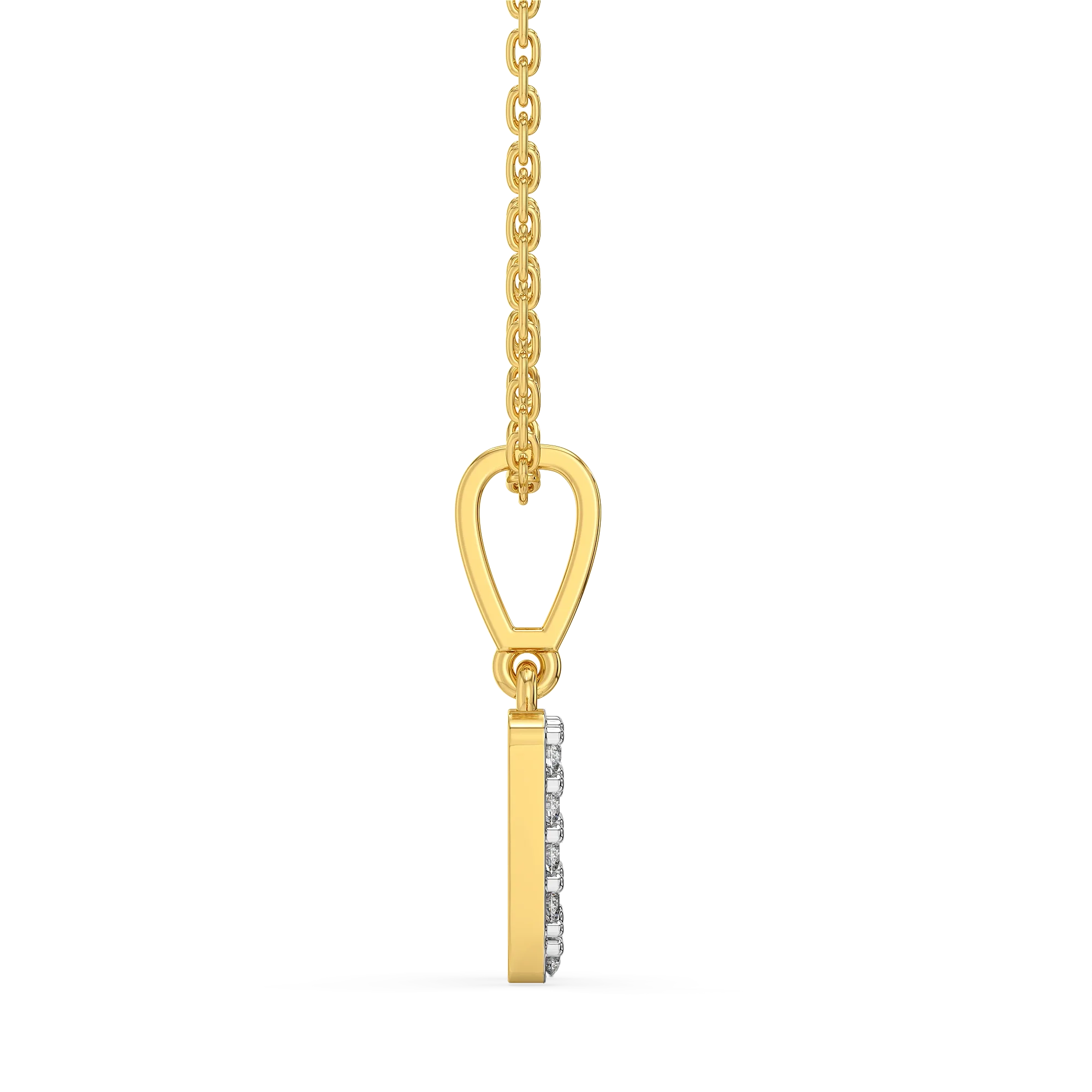 Wink of W-itty - Lab Diamond Alphabet Pendant