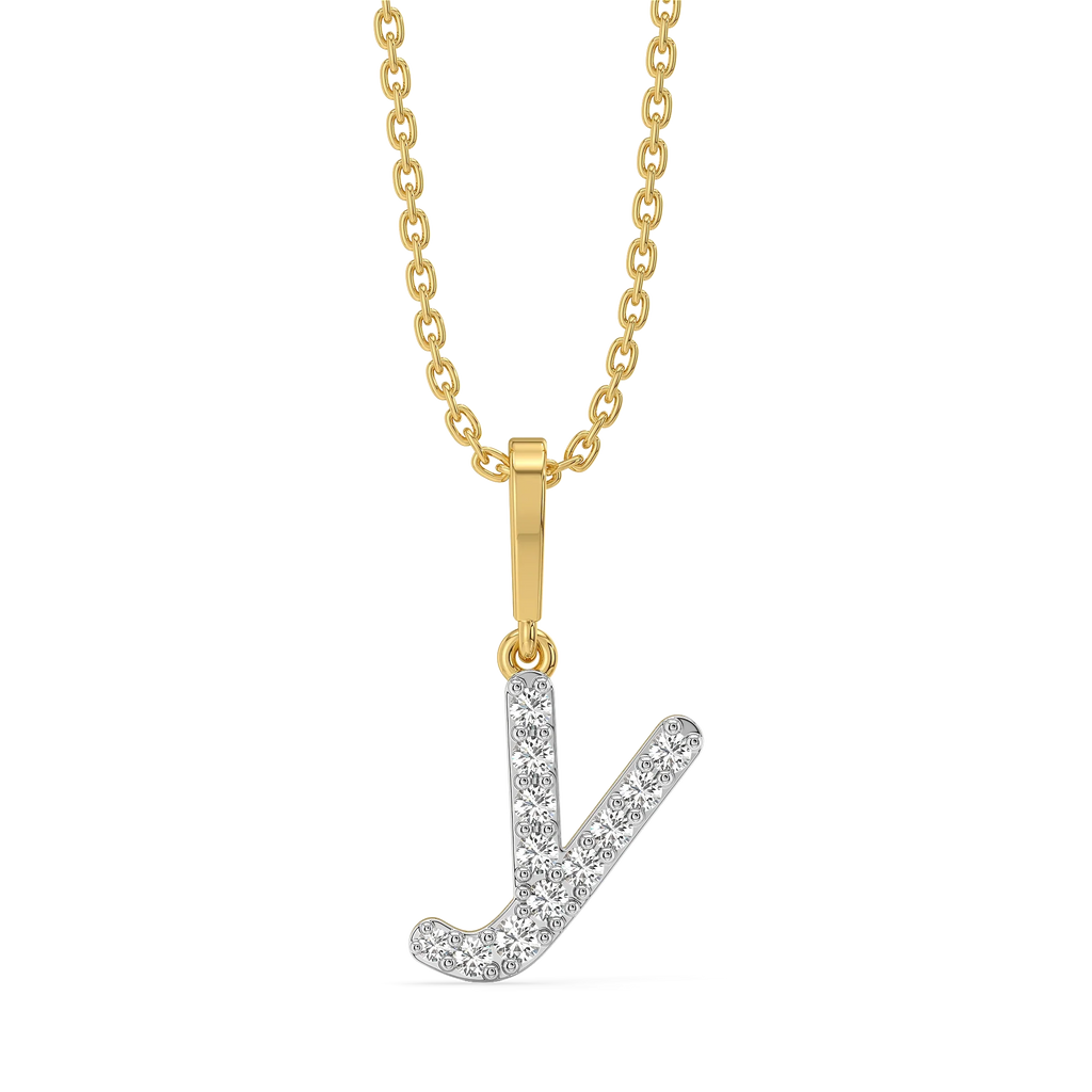 Y-oung at Heart - Lab Diamond Alphabet Pendant
