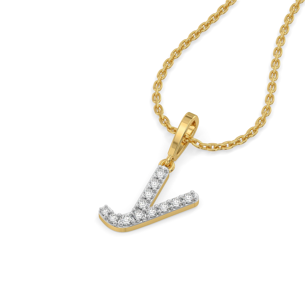 Y-oung at Heart - Lab Diamond Alphabet Pendant