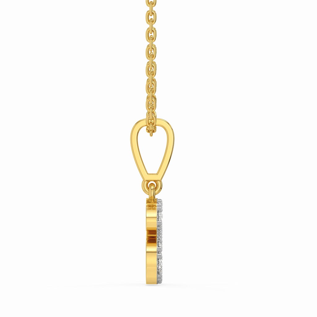 All About A - Lab Diamond Alphabet Pendant