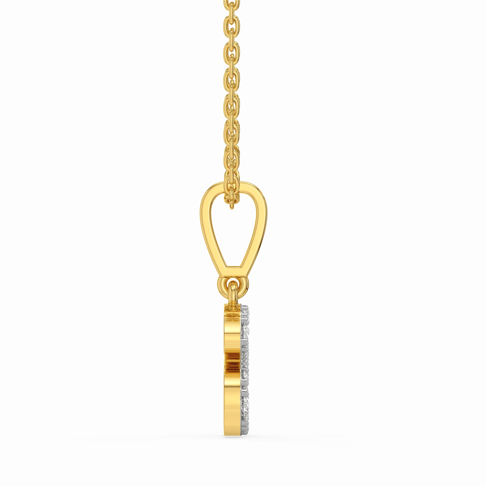 All About A - Lab Diamond Alphabet Pendant