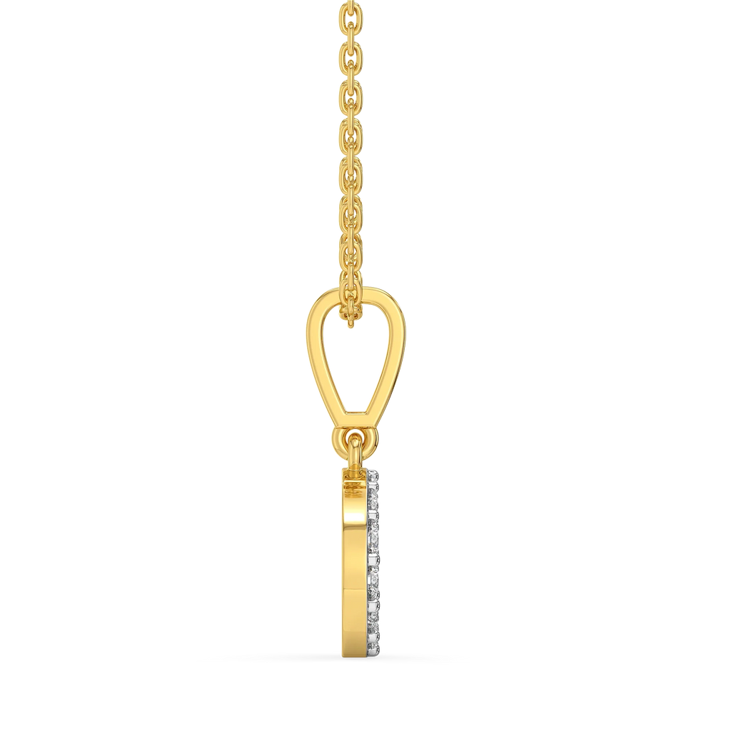 Evermore E - Lab Diamond Alphabet Pendant