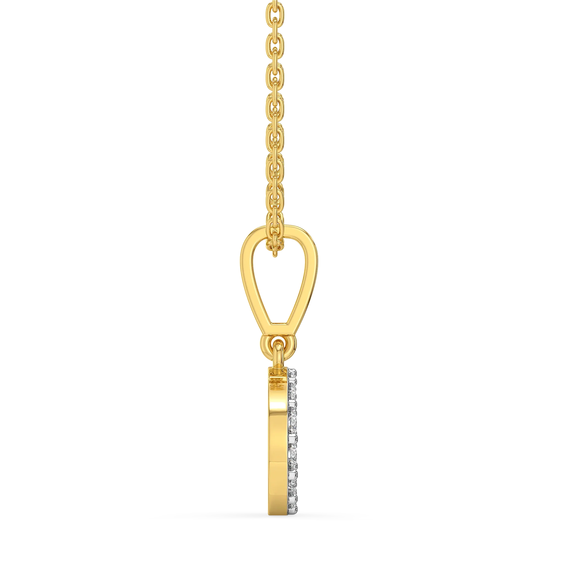 Evermore E - Lab Diamond Alphabet Pendant